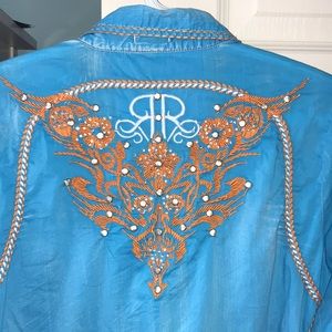 Roar button down western shirt